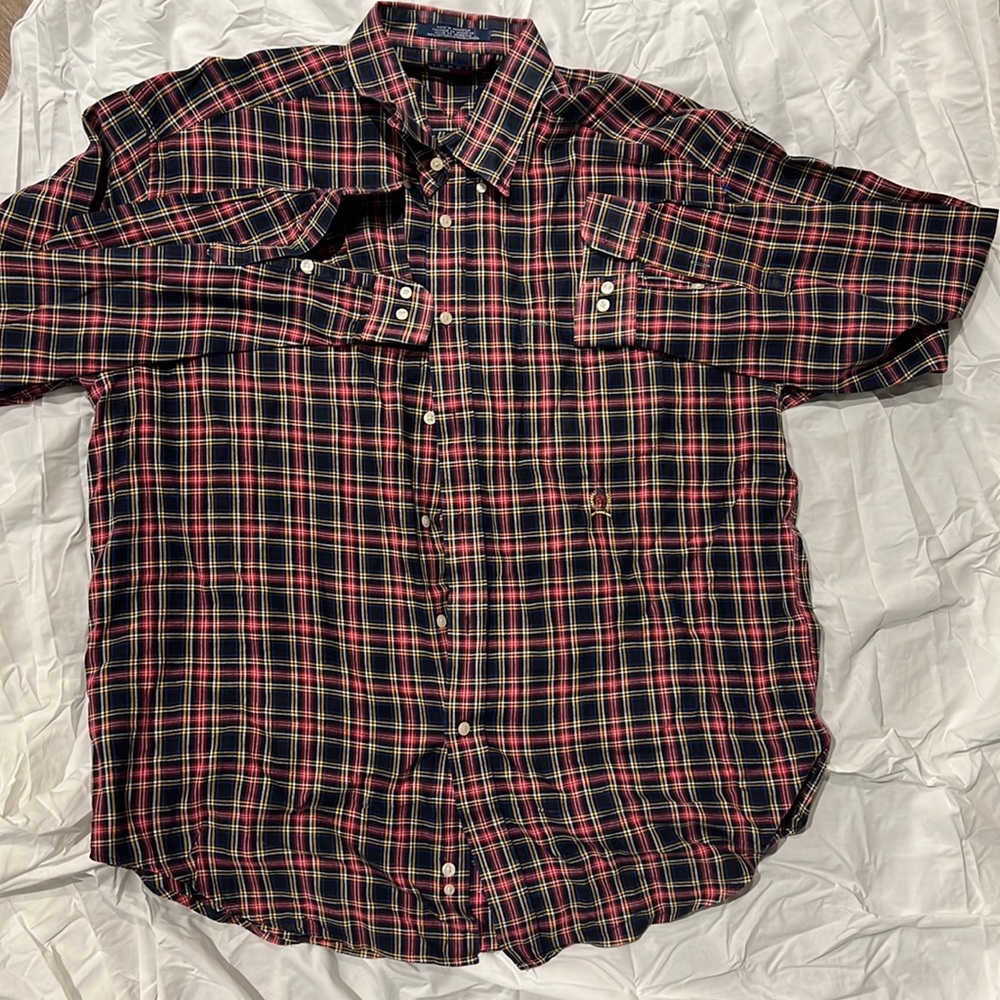 Vintage Tommy Hilfiger long sleeve button up SZ: XL